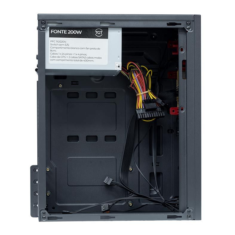 Gabinete TGT B110, Com Fonte TGT 200W, Preto 5 tgt-b110f200w-pr011313