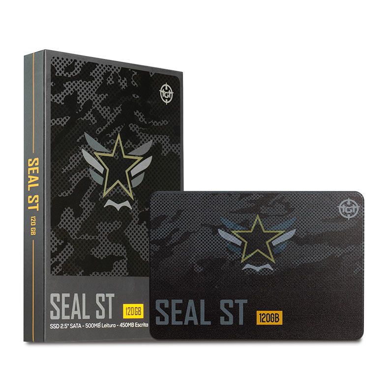 SSD TGT Seal ST, 120GB, Sata III 6GB/s, Leitura 500 MB/s, Gravacao 450 MB/s 2 tgt-slst-12004