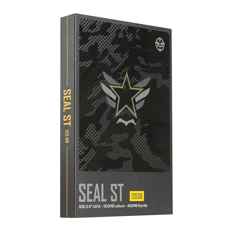 SSD TGT Seal ST, 120GB, Sata III 6GB/s, Leitura 500 MB/s, Gravacao 450 MB/s 6 tgt-slst-12005
