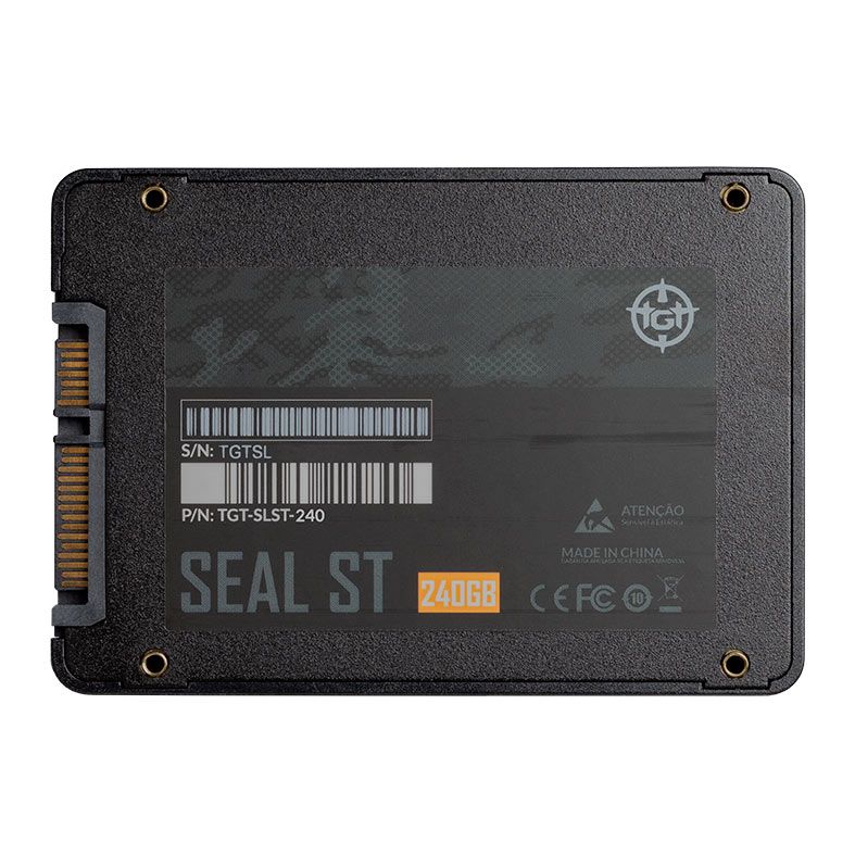 SSD TGT Seal ST, 240GB, Sata III 6GB/s, Leitura 500 MB/s, Gravacao 450 MB/s 5 tgt-slst-24001102