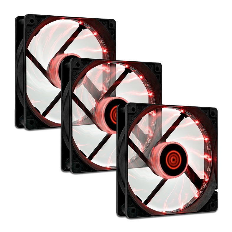 Kit Ventoinhas TGT Hawker, 3x120mm, Vermelho 1 tgt-hawker3-rd01