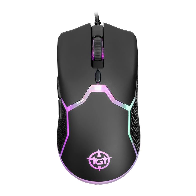 Mouse Gamer TGT Bizon S, Rainbow RGB, 8400DPI, 6 Botoes, Preto 1 TGT-BIZ-S-RBW (1)