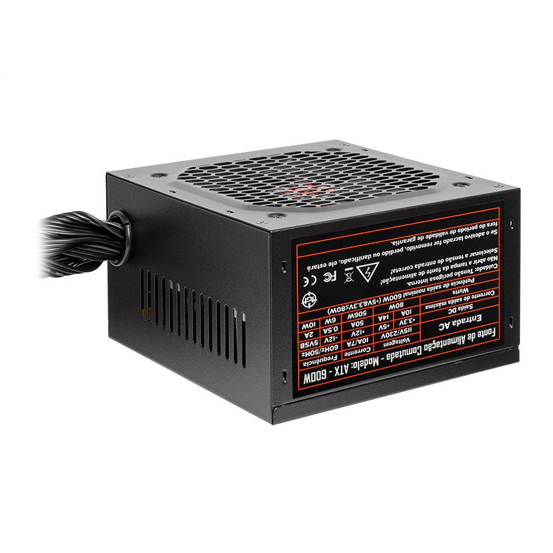 tgt-t2wk600-bk01 Fonte TGT Tomahawk T3, 600W, Preto, TGT-T2WK600-BK01