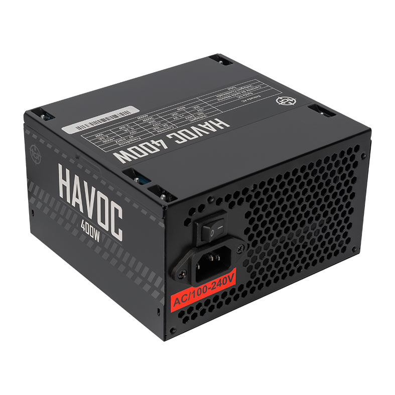 Fonte TGT Havoc, 400W, 80 Plus White, TGT-HV400-BK01