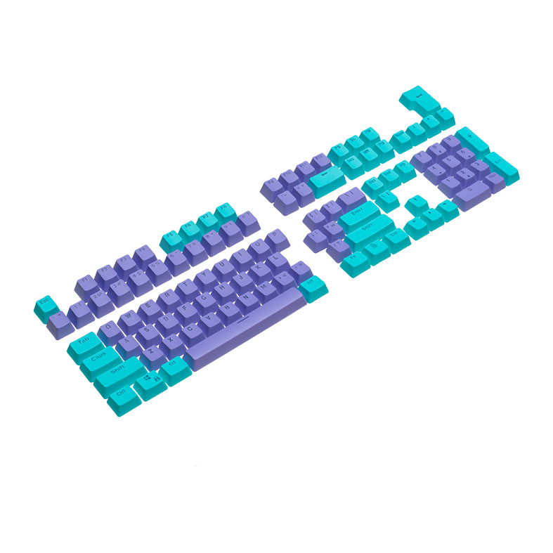 Keycap TGT Double Shot, PBT, Ciano e Roxo 2 tgt-key-cr01