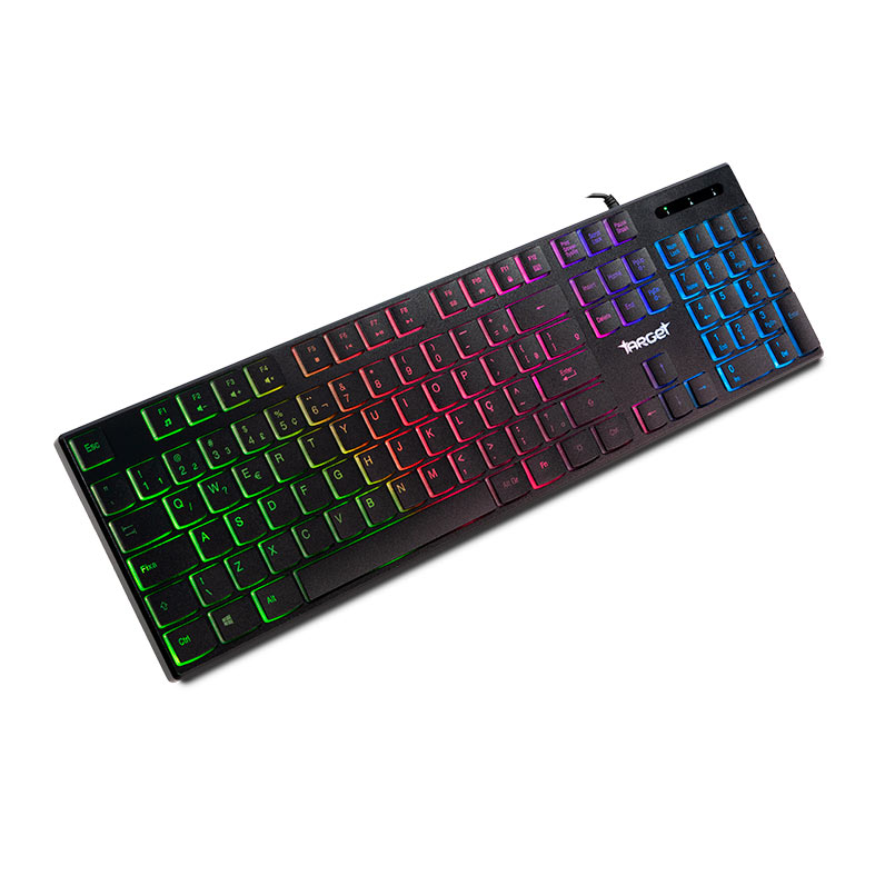 Kit Teclado e Mouse TGT Leopard 2, Rainbow, 1200 DPI, ABNT2, Preto 5 tgt-lp2-rbw013