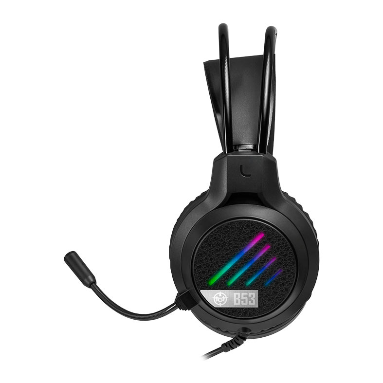 Headset Gamer TGT B53, Rainbow, Drivers 50mm, Preto 2 tgt-b53-rbw014