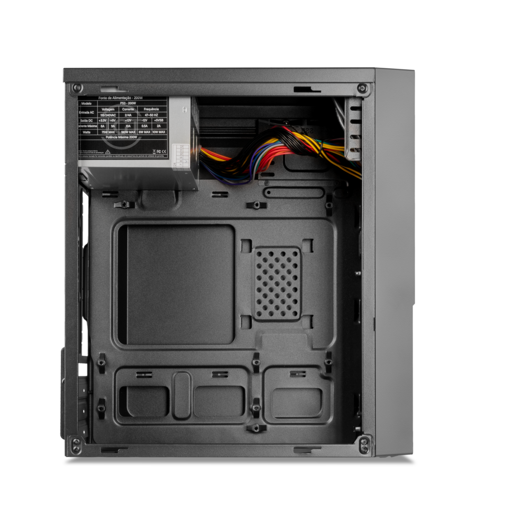 Gabinete TGT H100, Com Fonte 200W, Preto 4 TGT-H100PSU-BK (2)