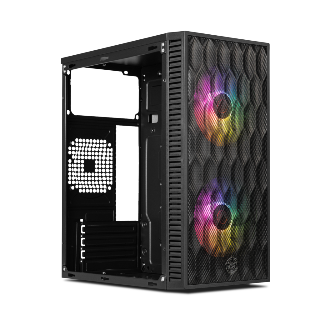 Gabinete Gamer TGT Jester V2, Rainbow, Mini-Tower, Lateral de Acrilico, Com 2 Fans, Preto 2 TGT-JSRV2-BKGF02 (6)