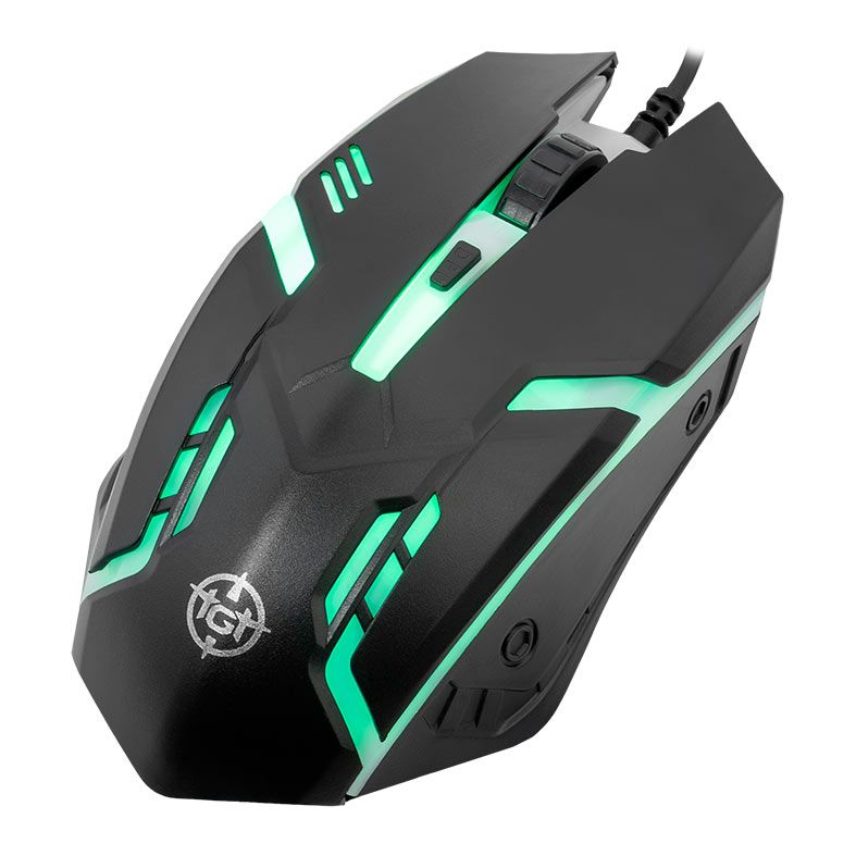 Mouse Gamer TGT GM25, Rainbow, 2400DPI, 4 Botoes, Preto 2 TGT-GM25-BL01 (2)