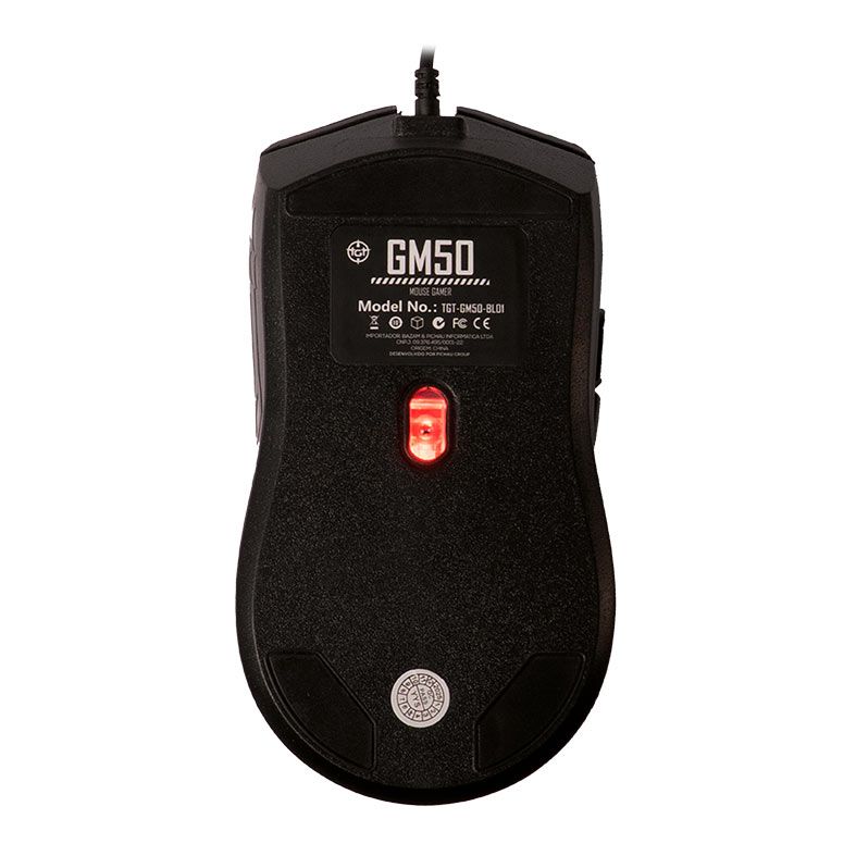 Mouse Gamer TGT GM50, Rainbow, 3600DPI, 6 Botoes, Preto 4 TGT-GM50-BL01 (3)