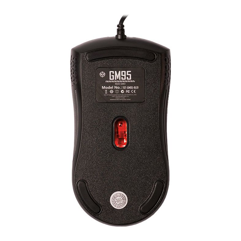 Mouse Gamer TGT GM95 LED, 1600DPI, 4 Botoes, Preto 4 TGT-GM95-BL01 (3)