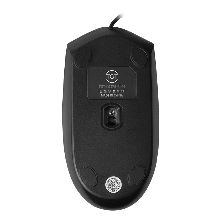 Mouse Office TGT OM75, 1200DPI, 3 Botoes, Preto 4 TGT-OM75-BL01 (3)