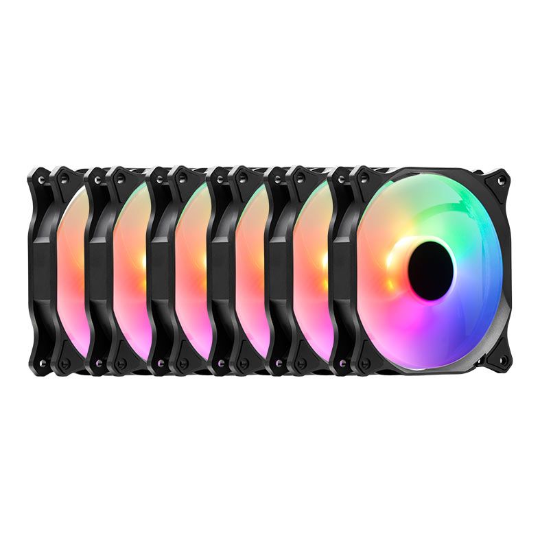 Kit Ventoinha TGT Mirage, 6x120mm, Led RGB 1 TGT-MRG120-RGB6