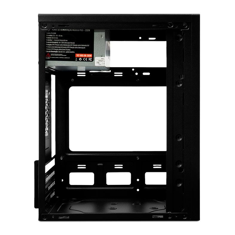 Gabinete Office TGT B115, Mini-Tower, Com Fonte 200W, Preto 3 TGT-B115-BK-200W (3)